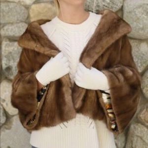 Fabulous reworked mink with italian silk lining